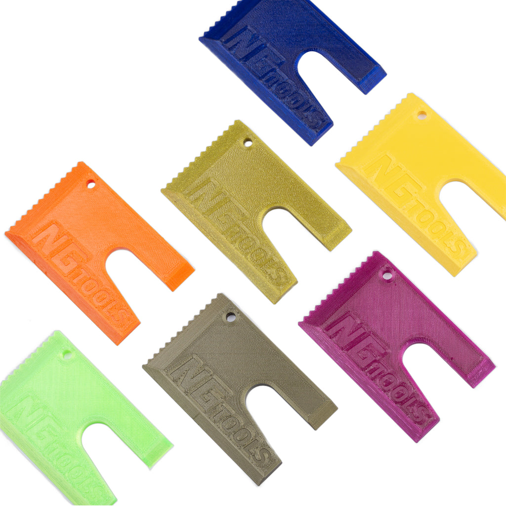 NGTOOLS Small Snowboard Binding Multitool in multiple colors. Compact and durable tool for snowboarders, shapers, skialping, and splitboarding. Ideal for quick binding adjustments and gear maintenance.