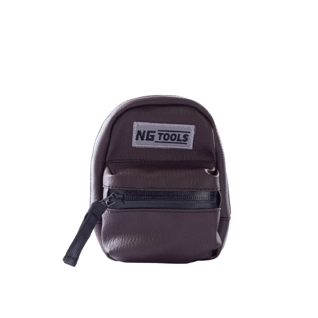 NG Snowboard Binding Bag High-back Backpack Cognac Brown Leather 