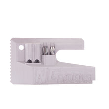 Load image into Gallery viewer, NG Snowboard Binding Tool Multitool Silver. Best Bindings tool for Snowboard, Splitboard, Skialp. Including Screwdriver, two bits, whistle. Perfect for cleaning bindings, ratchet buckles, base, edges, using by waxing.