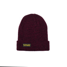 Load image into Gallery viewer, Discover our Adult Classic Beanie—100% acrylic, snug fit, perfect for snowboarding, skiing, and cold-weather wear. Available in vibrant colors with the &quot;No bullshit, just riding&quot; label. Stay warm and stylish on every winter adventure. Ideal for adults who love bold style! Model. NGtool best multitool, binding tool on Snow. Beauty Burgundy color. Style on Snowboard and Ski.