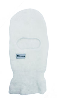 NGtools Skimask Balaclava in white—full-face winter mask for snowboarding, skiing, and extreme weather protection.