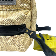 Load image into Gallery viewer, NG Designer ALL-IN Leather Gold Snake Gamer | Limited Edition Synthetic Leather Snowboard Binding Bag + NG Compact Multitool PRO + Pocket Ashtray
