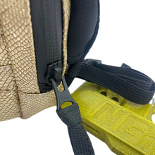 Load image into Gallery viewer, NG Designer ALL-IN Leather Gold Snake Gamer | Limited Edition Synthetic Leather Snowboard Binding Bag + NG Compact Multitool PRO + Pocket Ashtray