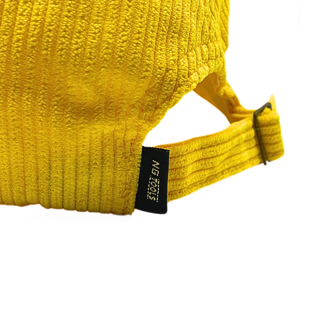 Adjustable strap detail on NGtools Dad Corduroy Cap – relaxed fit snowboard hat