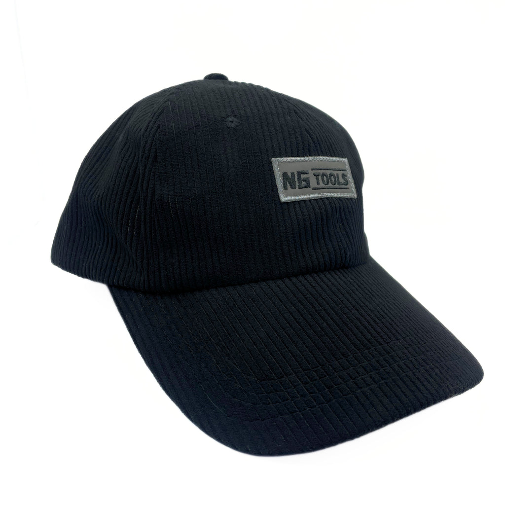 Embroidered NGtools logo – dad corduroy cap for snowboarders and skaters