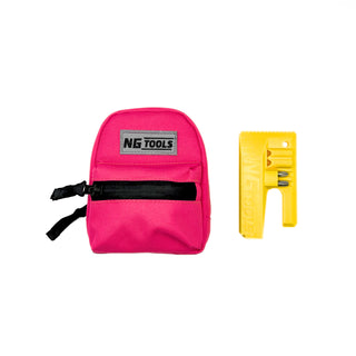 NG Classic Set Pink – snowboard binding bag and NG Compact Multitool combo by NG Tools