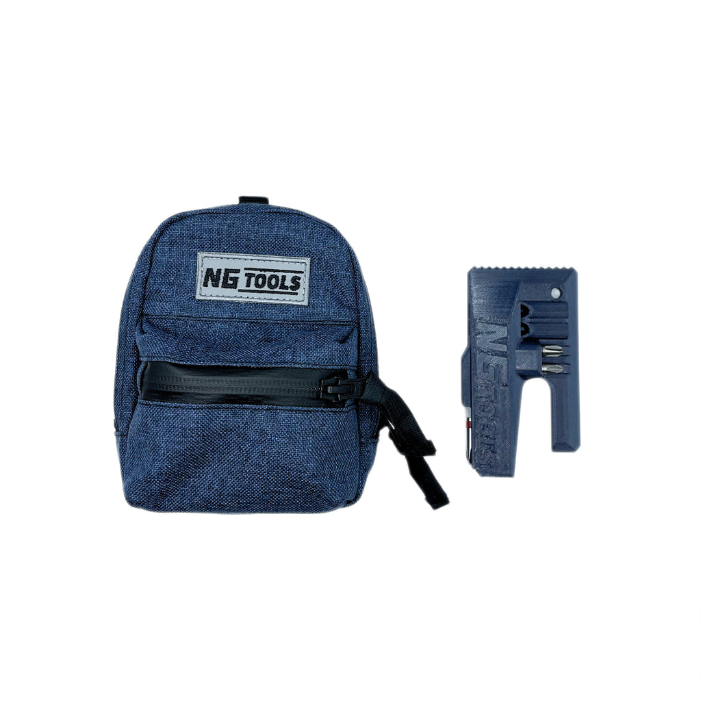 NG Classic Set Jeans Blue – snowboard binding bag and NG Compact Multitool combo by NG Tools