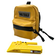 NG Leather Set Yellow – synthetic leather snowboard binding bag and NG Compact Multitool Pro combo by NG Tools