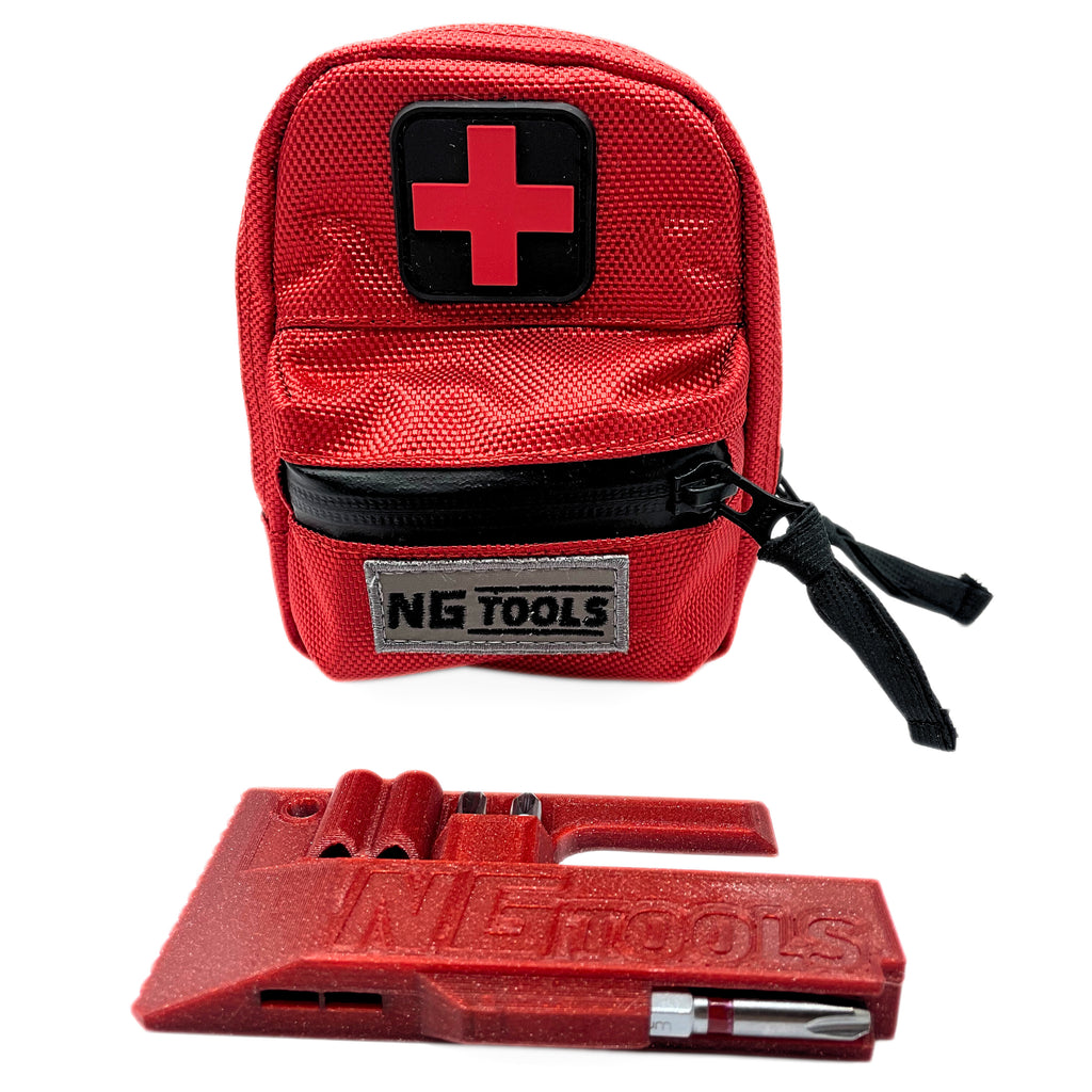 NGtools Set All-IN included Snowboard Binding bag with NG Multitool PRO and First Aid Alpin Set by NGtools