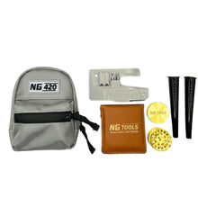 Laden Sie das Bild in den Galerie-Viewer, NG420 Edition Set – snowboard binding bag, Burton EST multitool, pocket ashtray, tubes and grinder combo by NG Tools