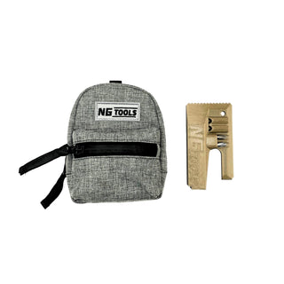 NG Classic Set Jeans Grau – snowboard binding bag and NG Compact Multitool combo by NG Tools