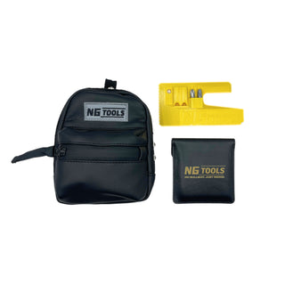 NG Designer Leather Set – limited edition synthetic leather snowboard binding bag and NG Compact Multitool combo by NG Tools