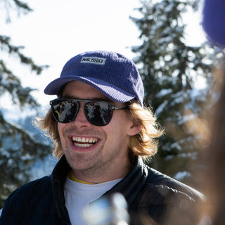 “No Bullshit, Just Riding” label inside NGtools Dad Corduroy Cap – authentic rider design