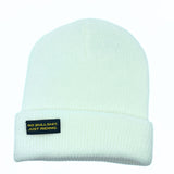 NGtools Adult Classic Beanie White – Warm, Stylish & Durable Winter Hat for Snowboarding and Skiing