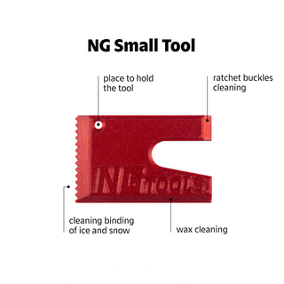 NGTOOLS Small Snowboard Binding Multitool – compact and durable tool for snowboarders, shapers, skialping, and splitboarding. Ideal for quick binding adjustments and gear maintenance.